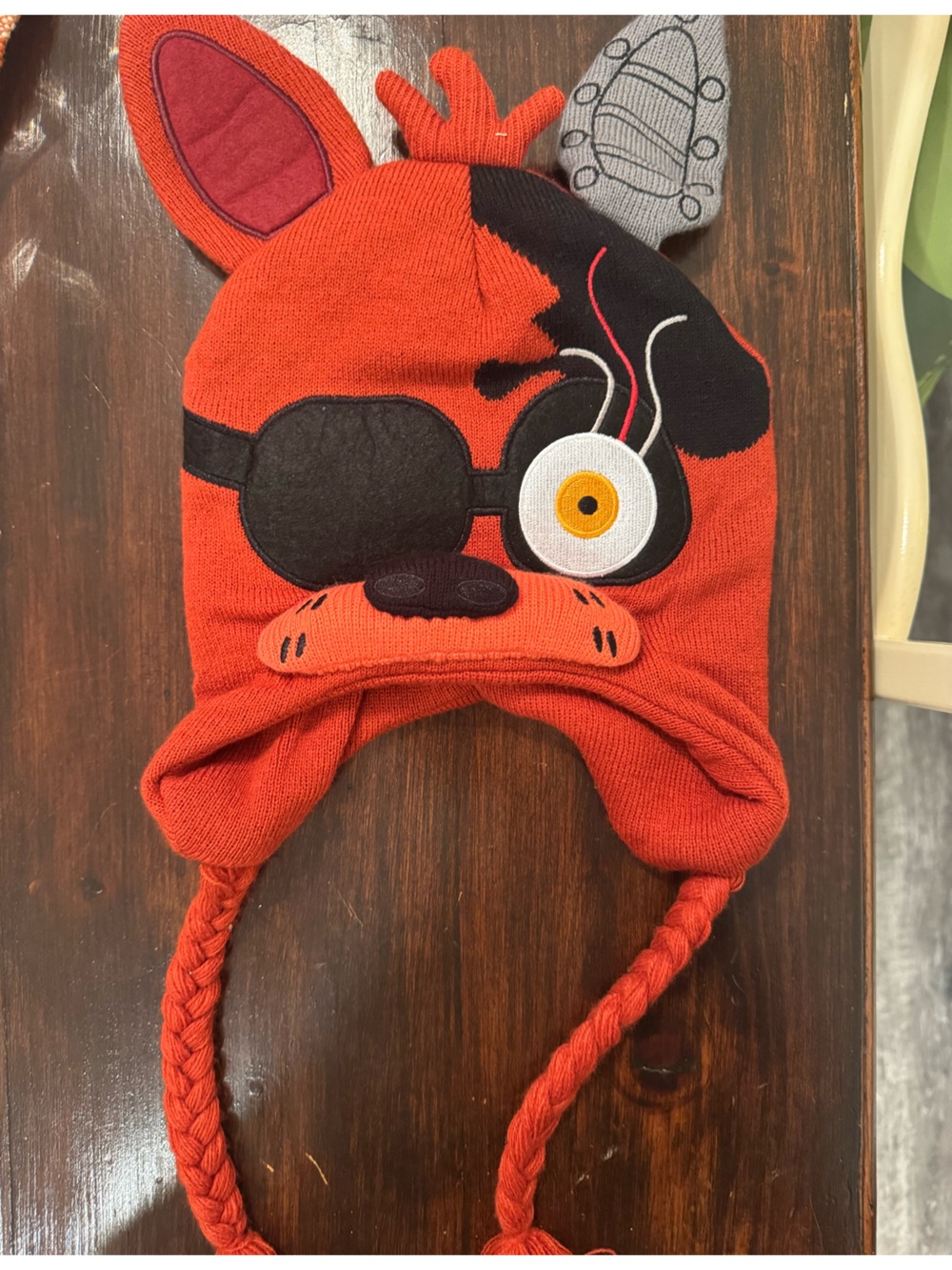 Men’s Five Nights at Freddy’s Foxy Trapper Hat Knit Beanie FNAF Character